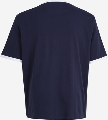 Tricou 'Ringer' de la Lyle & Scott Big&Tall pe albastru