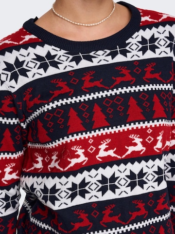 ONLY Pullover 'XMAS' i blandingsfarvet