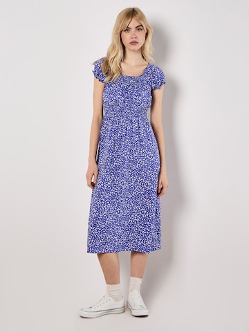 Robe d’été 'Milkmaid' Apricot en violet : devant