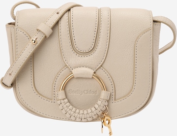 Sac à bandoulière See by Chloé en beige : devant