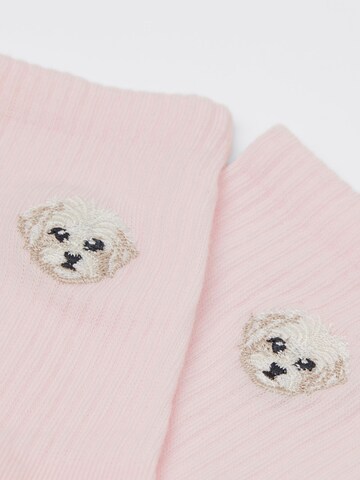 CALZEDONIA Socken 'Dog' in Pink