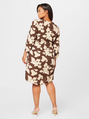 ONLY Carmakoma Shirt Dress 'EMERSON' in Beige