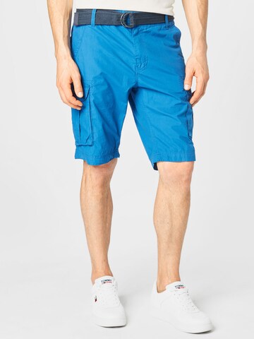 Regular Pantalon cargo 'Blaze' Petrol Industries en bleu : devant