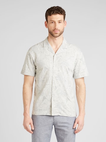 Coupe regular Chemise 'NAEL' JACK & JONES en gris : devant