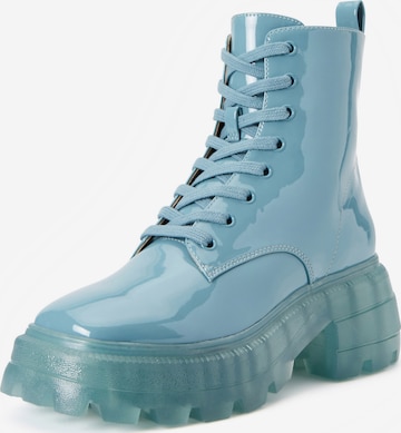 Bottines à lacets 'GELI COMBAT' Katy Perry en bleu : devant