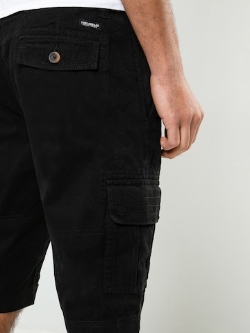 Regular Pantalon cargo 'Bute' Threadbare en noir