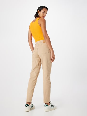 PIECES Tapered Jeans 'KESIA' in Beige