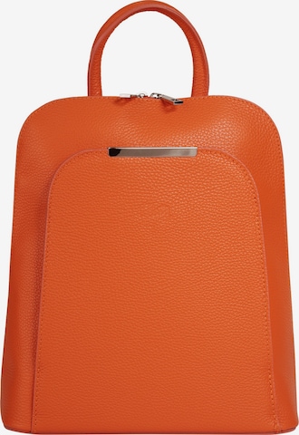 Sac à dos Cluty en orange : devant