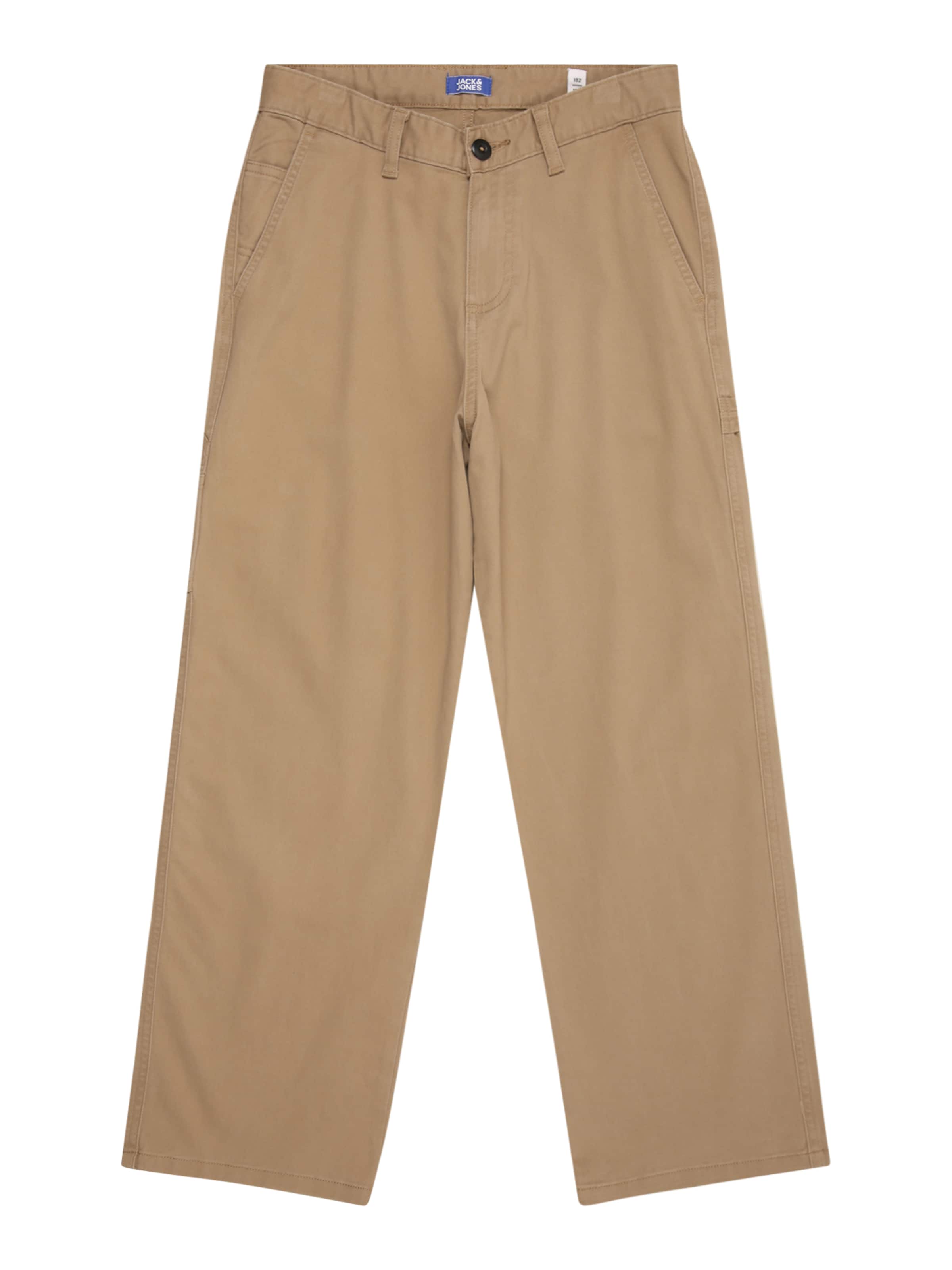 Jack & Jones Junior Baggy Housut 'JPSTAlex' värissä beige: etupuoli