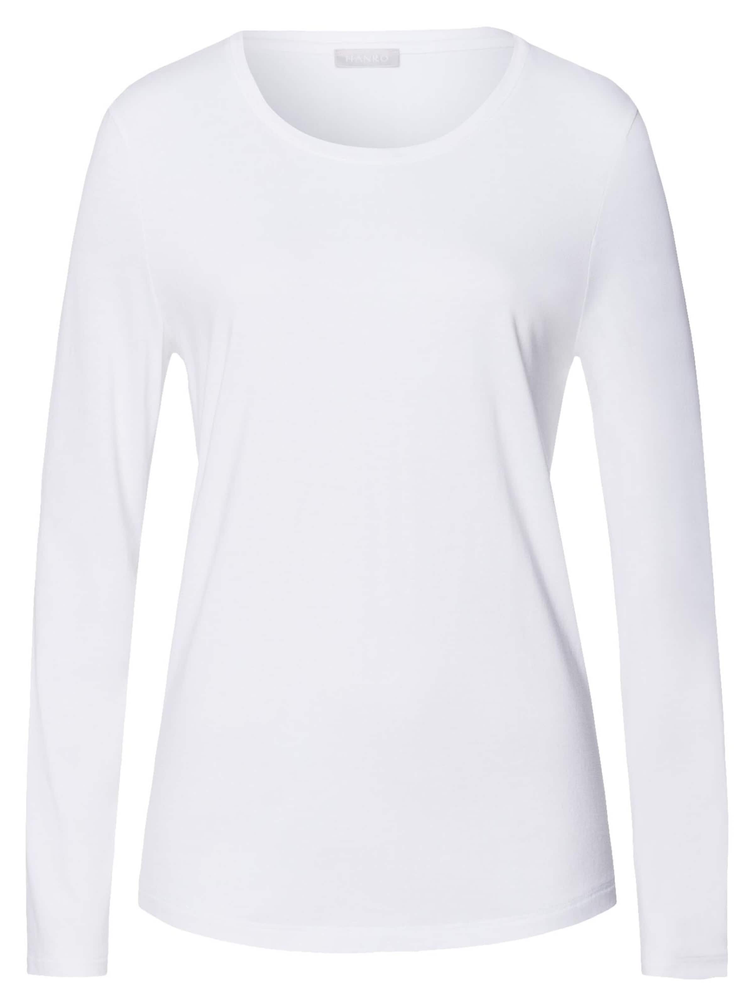 Hanro Pajama Shirt 'Sleep & Lounge' in White: front
