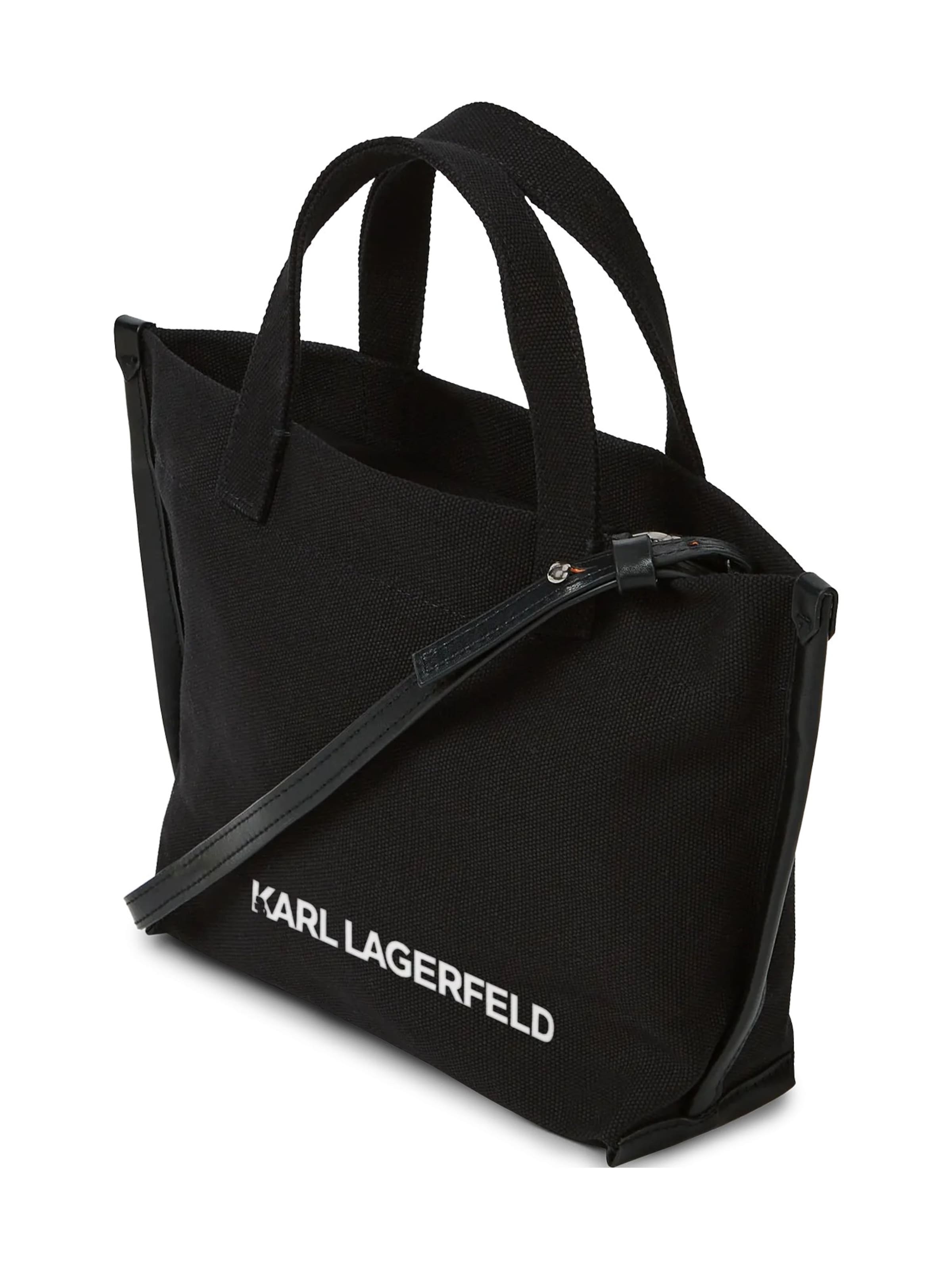Karl Lagerfeld Shopper 'Ikon' in Schwarz