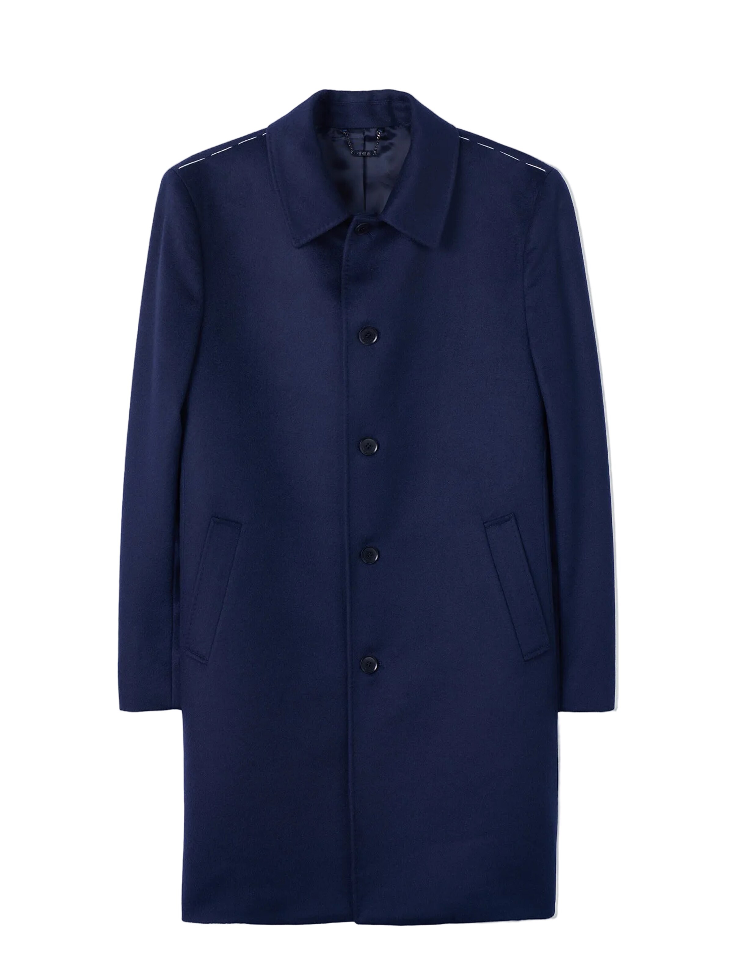 Cappotto di mezza stagione 'Men’s Single-Breasted Cashmere Coat' di GOBI Cashmere in blu: frontale