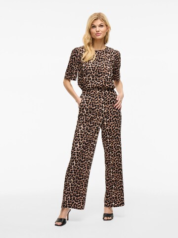 VILA Wide Leg Hose 'VILiopana' in Beige