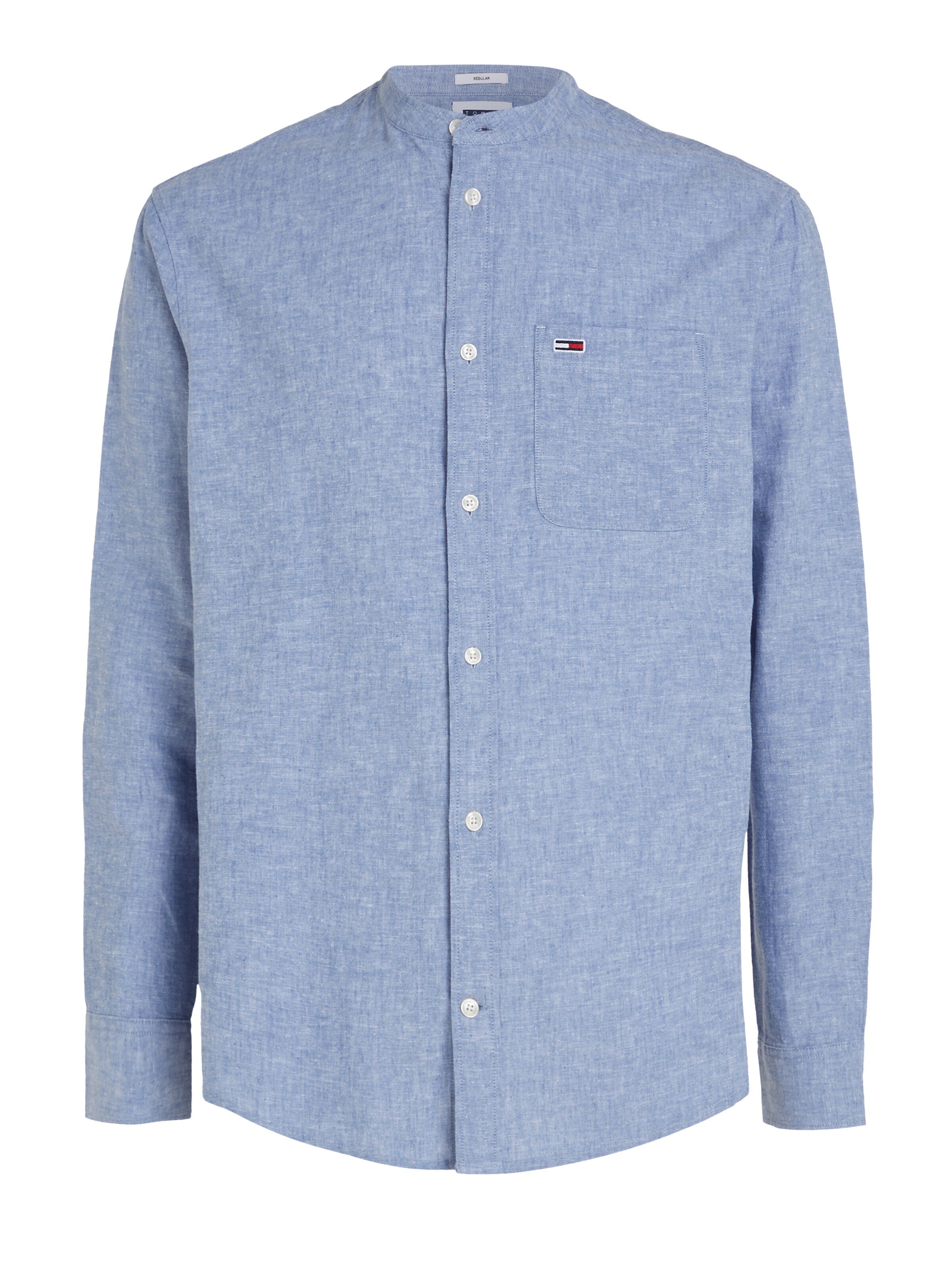 TOMMY HILFIGER Ajuste regular Camisa Mao en Navy Opalo ABOUT YOU