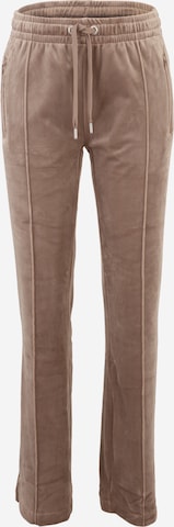 Juicy Couture TallBootcut/trapezice Hlače 'TINA' - siva boja: prednji dio