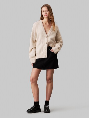 Calvin Klein Jeans Strickjacke in Beige