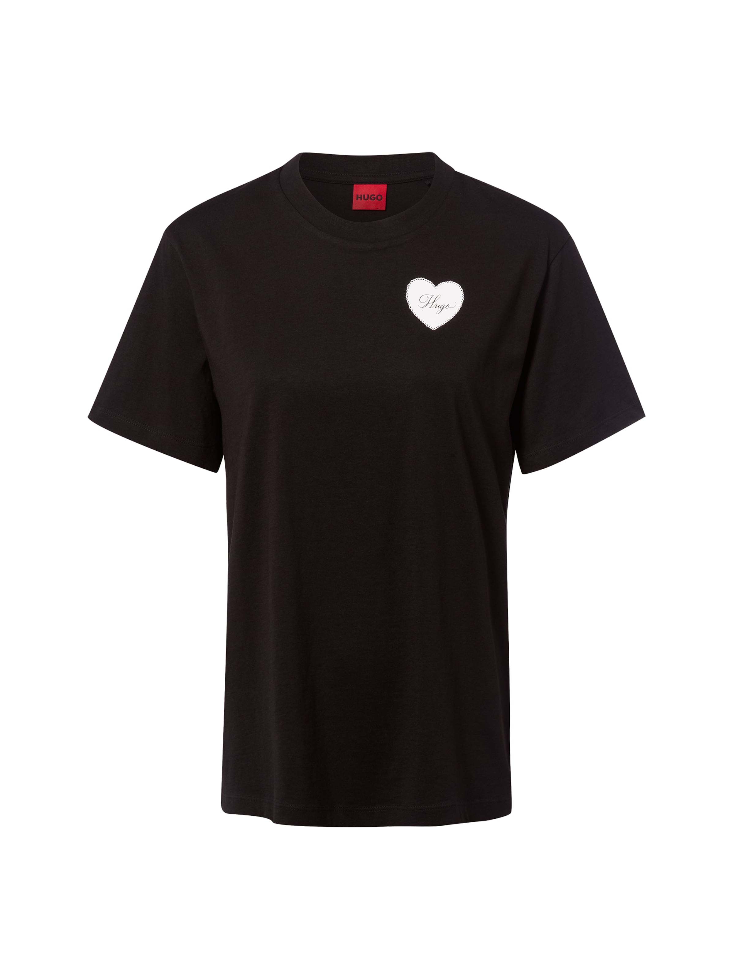 HUGO T-Shirt ' Vintage Tee ' in schwarz, Produktansicht