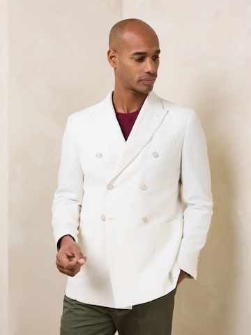 Coupe regular Veste de costume 'N. Premium' Next en blanc : devant