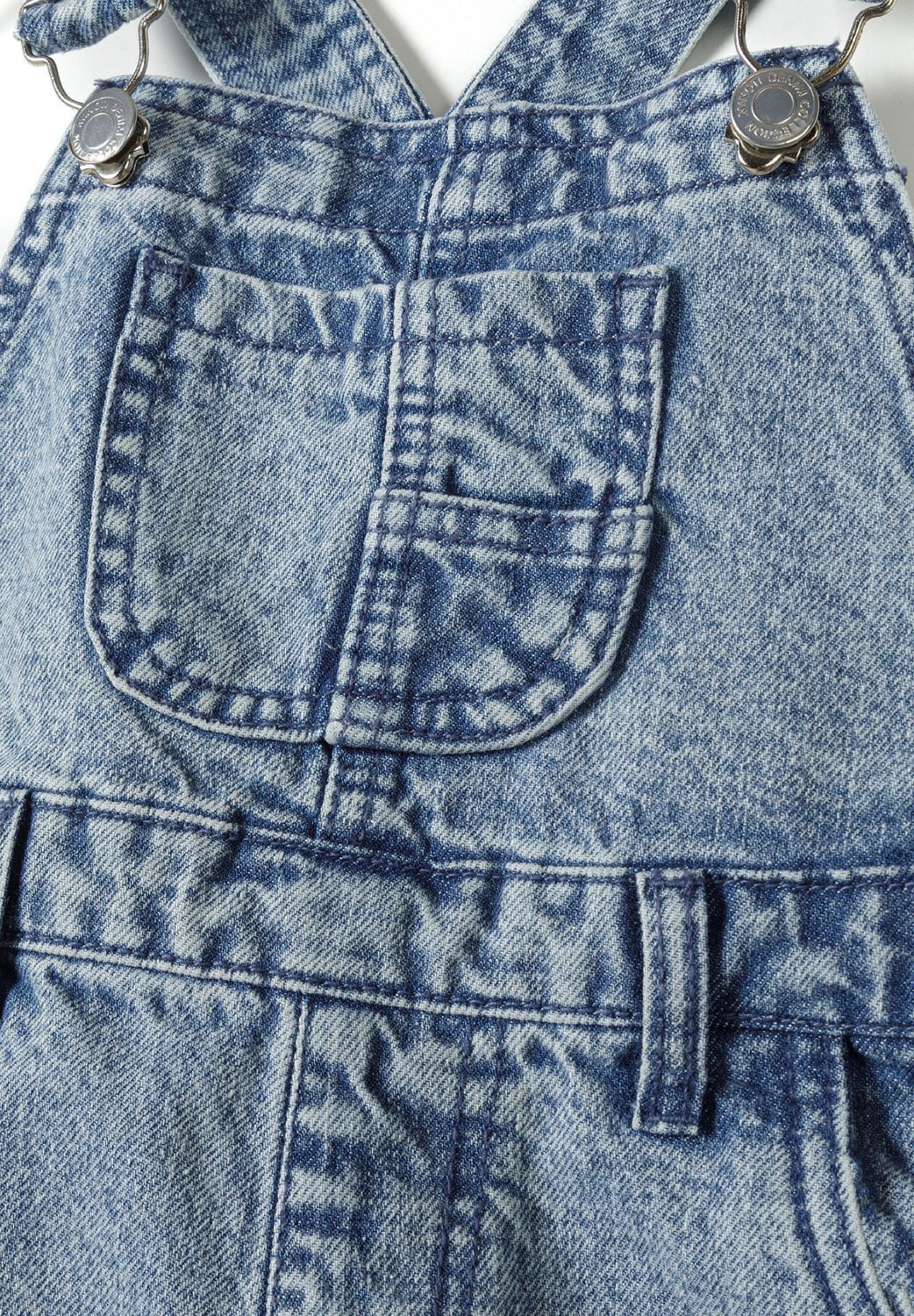 MINOTI Regular Hängselbyxa i blå