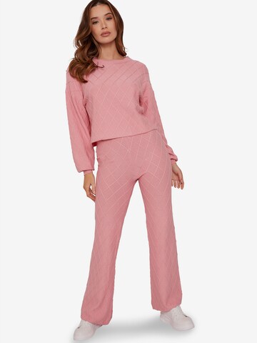 Chi Chi London Loungewear in Pink: front