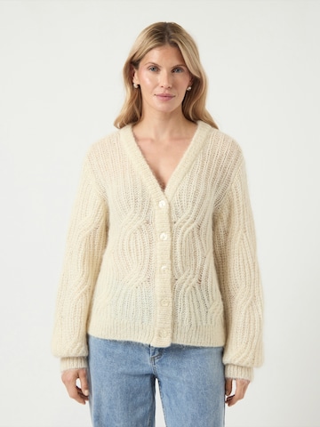 YAS - Cárdigan 'YASZUMA' en beige: frente
