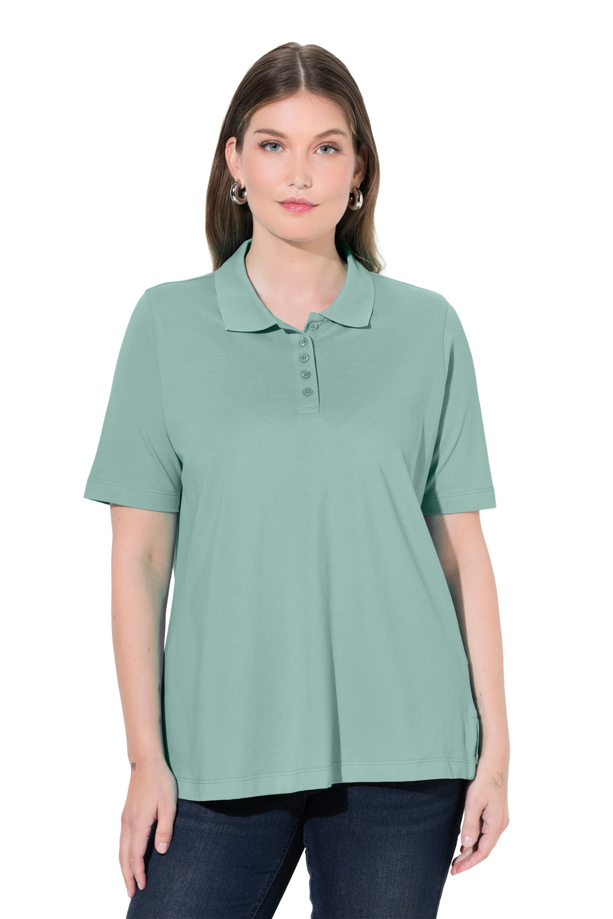 Ulla Popken Shirt in Grün: Vorderseite
