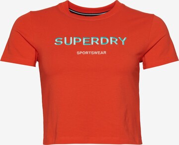 T-shirt Superdry en orange : devant