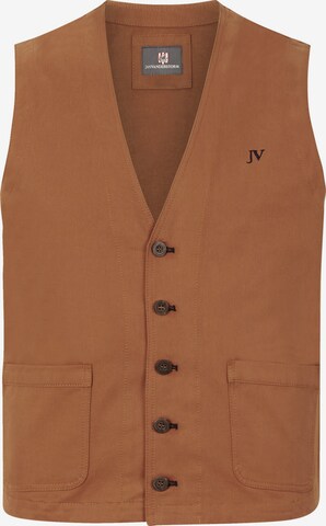 Jan Vanderstorm Vest ' Baldvini ' in Brown: front