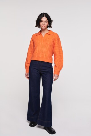 Pull-over Aligne en orange : devant