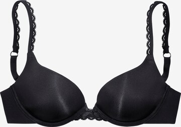 Push-up Reggiseno di s.Oliver in nero: frontale