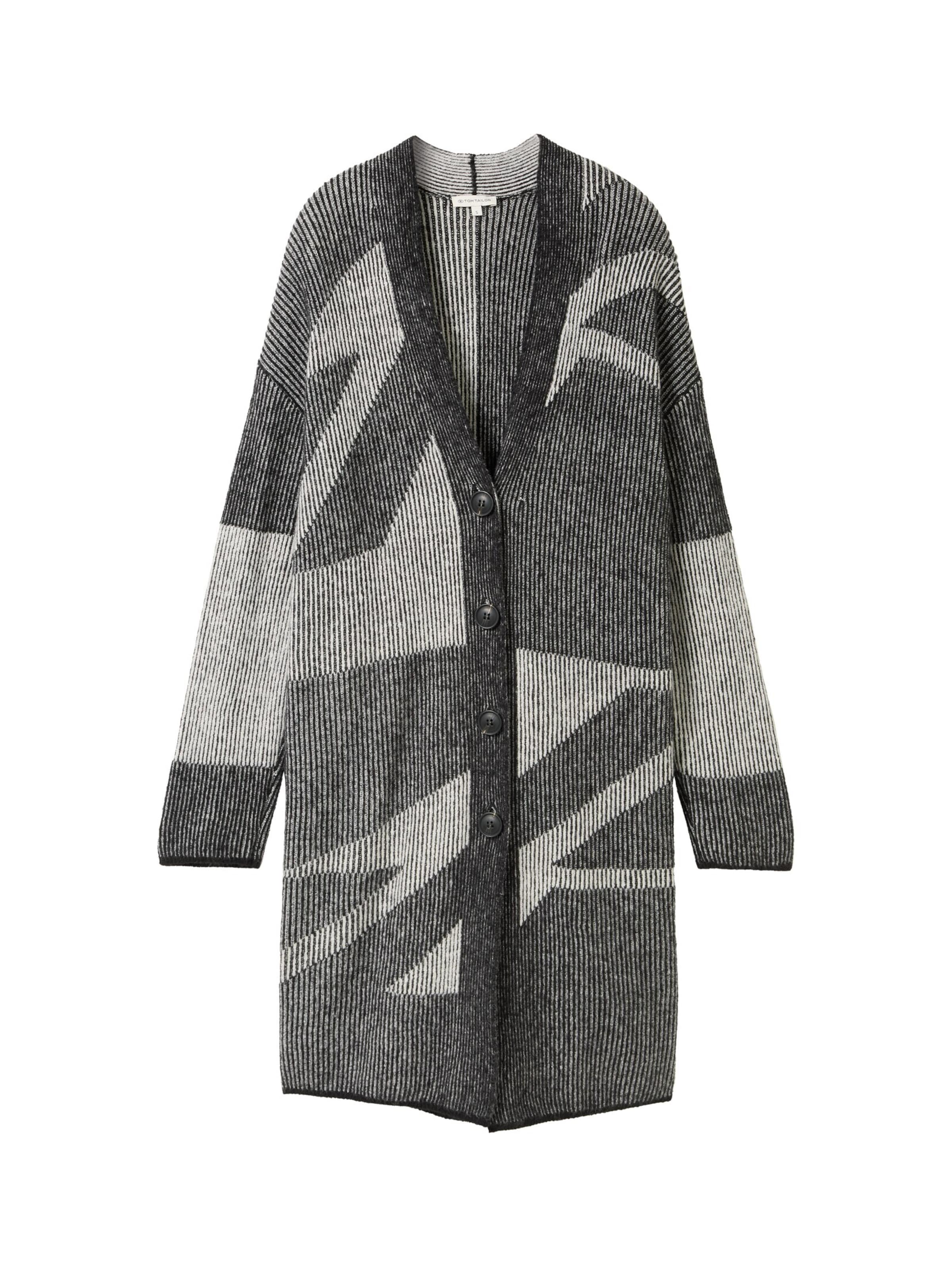 TOM TAILOR Kardigán - Sivá: predná strana