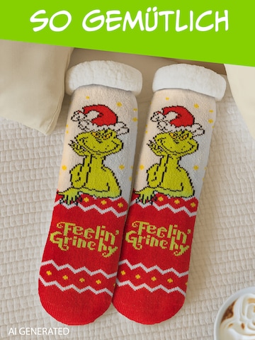 The Grinch Socken 'Hüttensocken Feelin Grinchy'‌‌‌‌‌ in Mischfarben