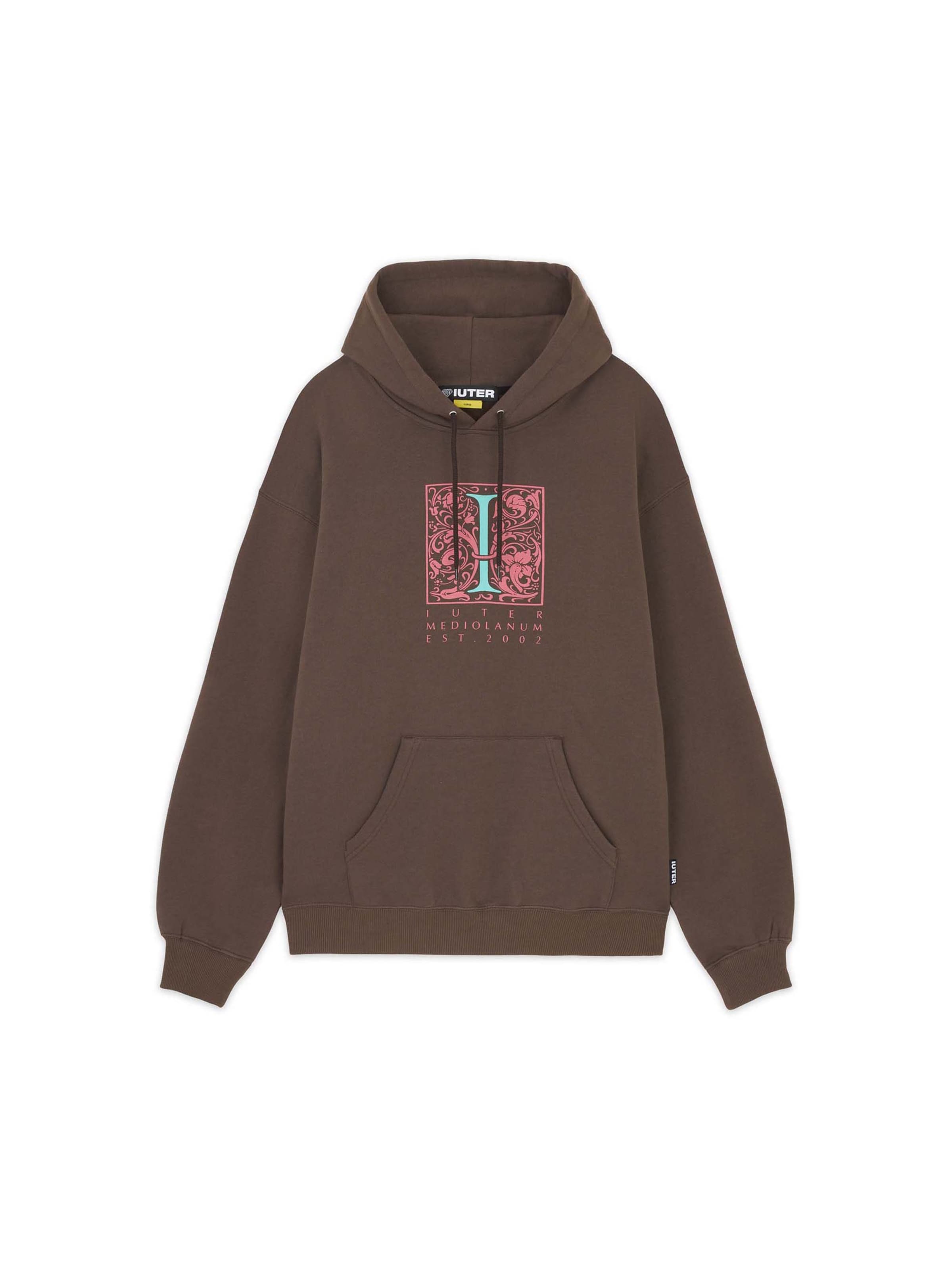 IUTER Sweatshirt 'Mediolanum' in Bruin: voorkant