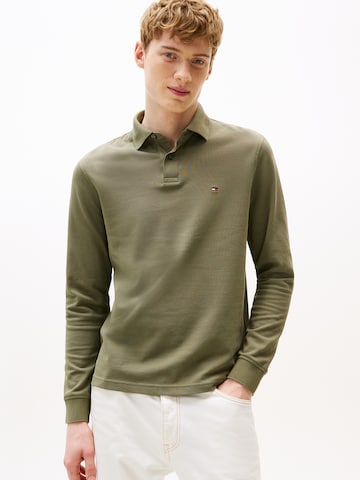 TOMMY HILFIGER Tričko '1985' – zelená: přední strana