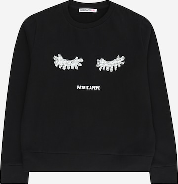 PATRIZIA PEPE Sweatshirt in Zwart: voorkant
