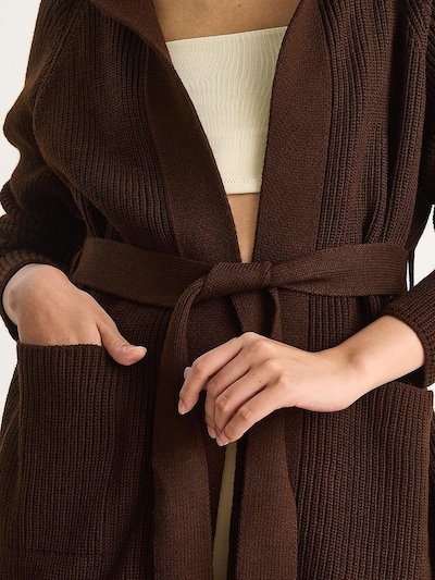 Bianco Lucci Strickjacke in schoko, Produktansicht