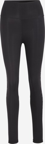 ADIDAS PERFORMANCE - Skinny Pantalón deportivo 'Optime Icons 3-Bar' en negro: frente