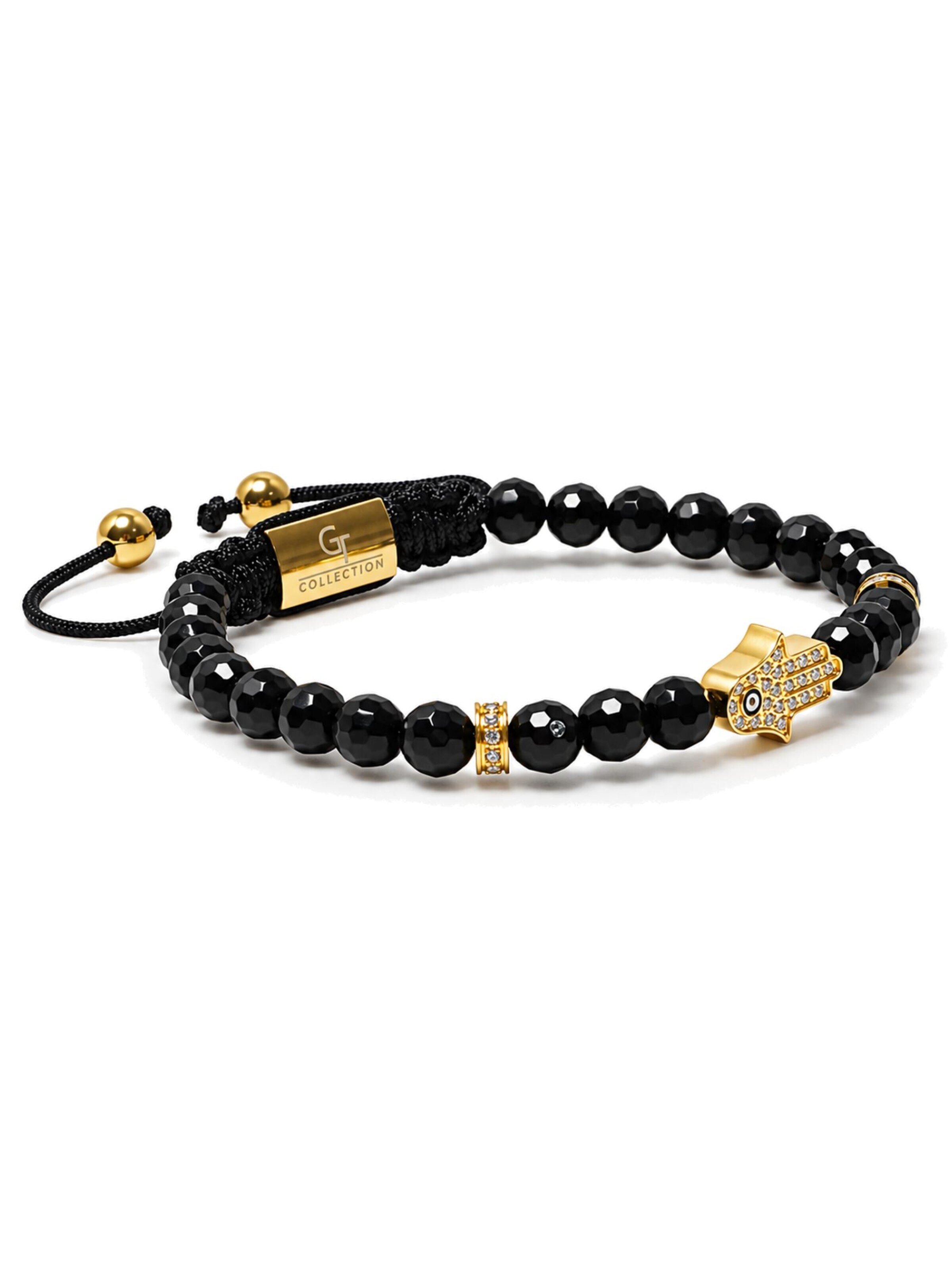 GT Collection Armband 'Hamsa Hand'‌‌‌‌‌‌‌‌‌‌ in Schwarz