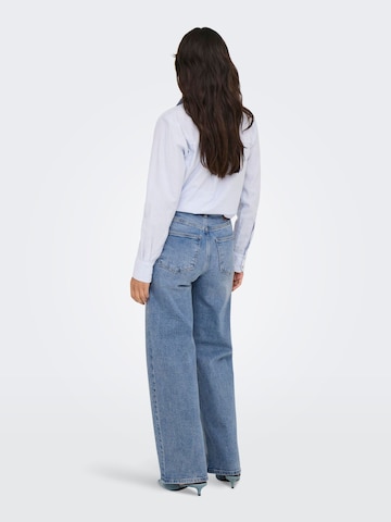 ONLY Loosefit Jeans 'ONLJuicy' in Blauw