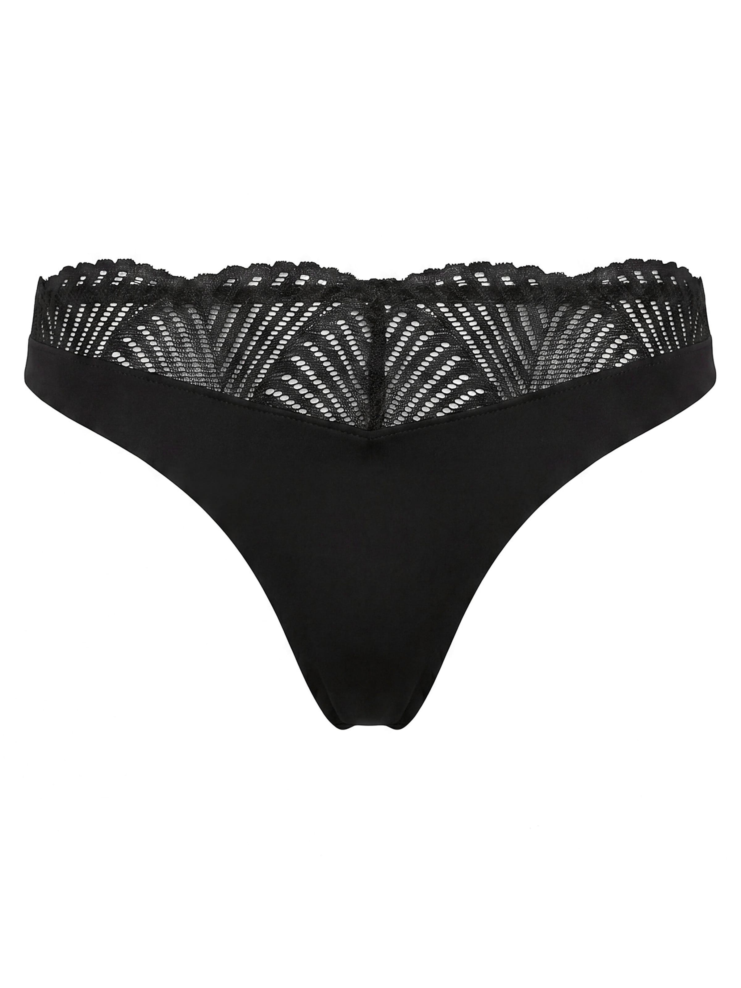 String Calvin Klein en noir : devant