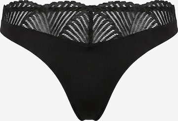 String Calvin Klein en noir : devant