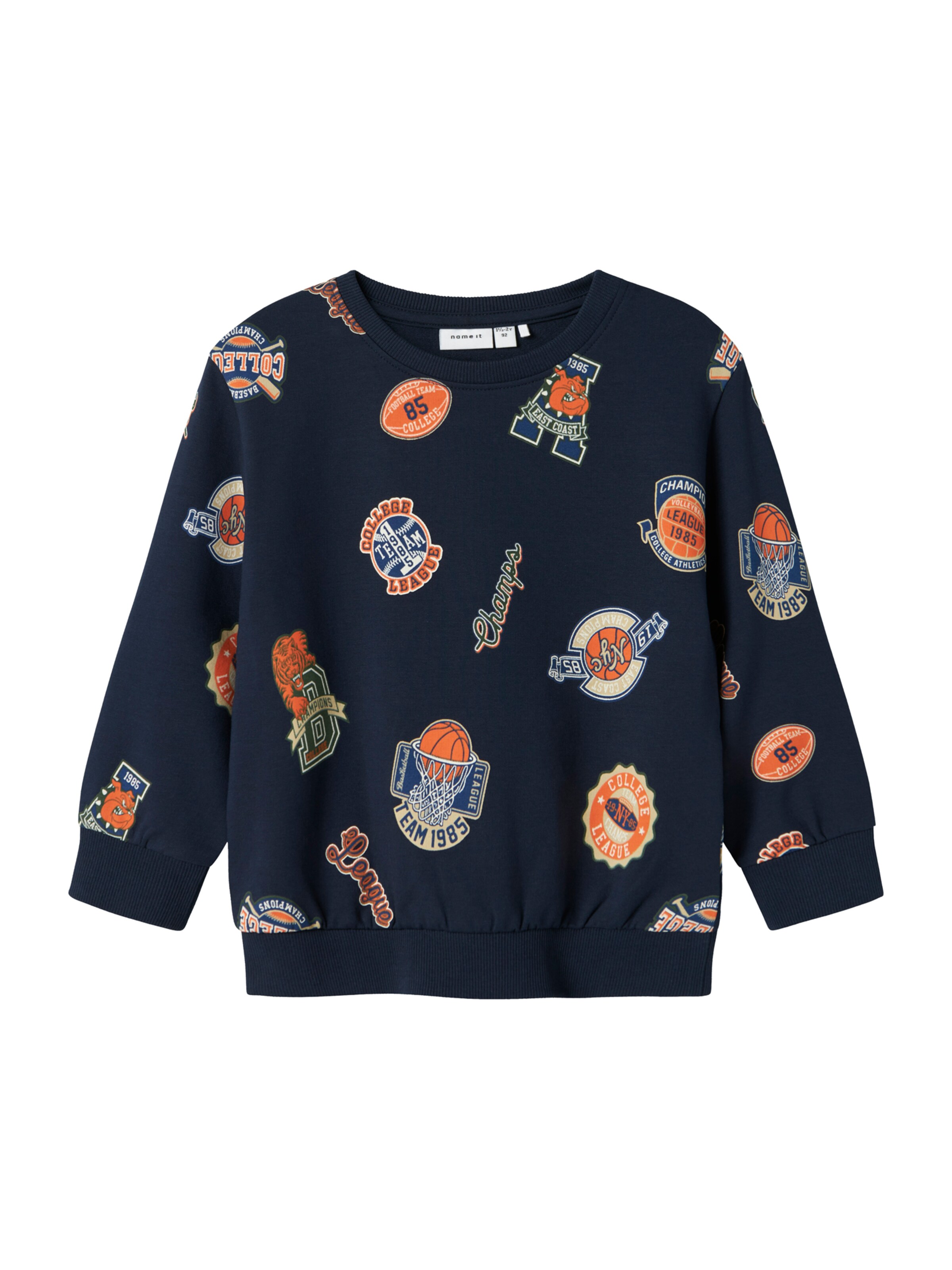 NAME IT - Sudadera 'NMMLELAND' en azul: frente