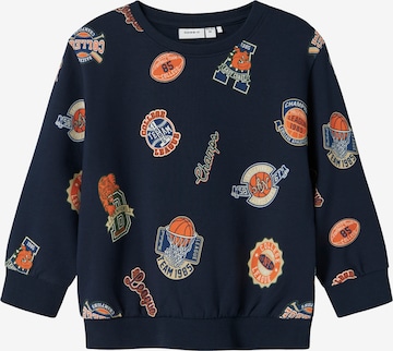 NAME IT Sweatshirt 'NMMLELAND' in Blau: Vorderseite