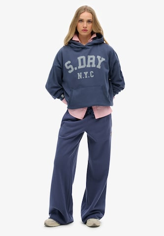 Wide Leg Pantalon Superdry en bleu