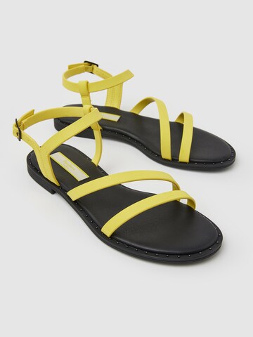 Pepe Jeans Strap Sandals 'Hayes Juice' in Yellow