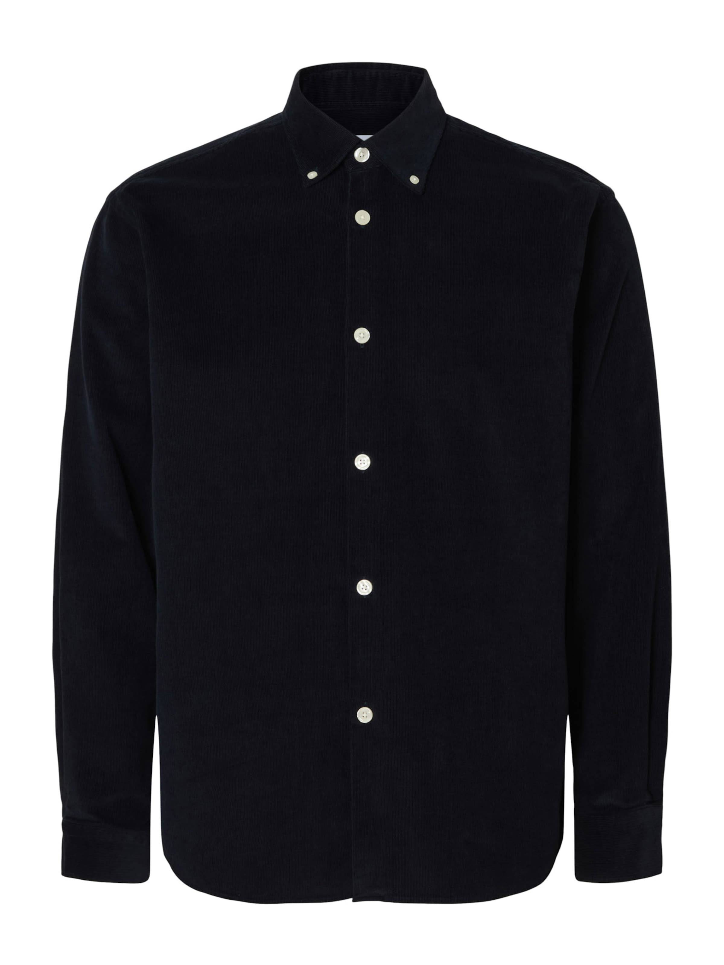 SELECTED Regular fit Button Up Shirt 'SLHDanni' in Blue: front