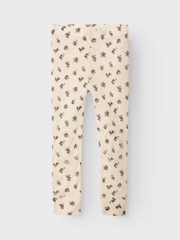 NAME IT Skinny Legginsy 'WANG' w kolorze beżowy