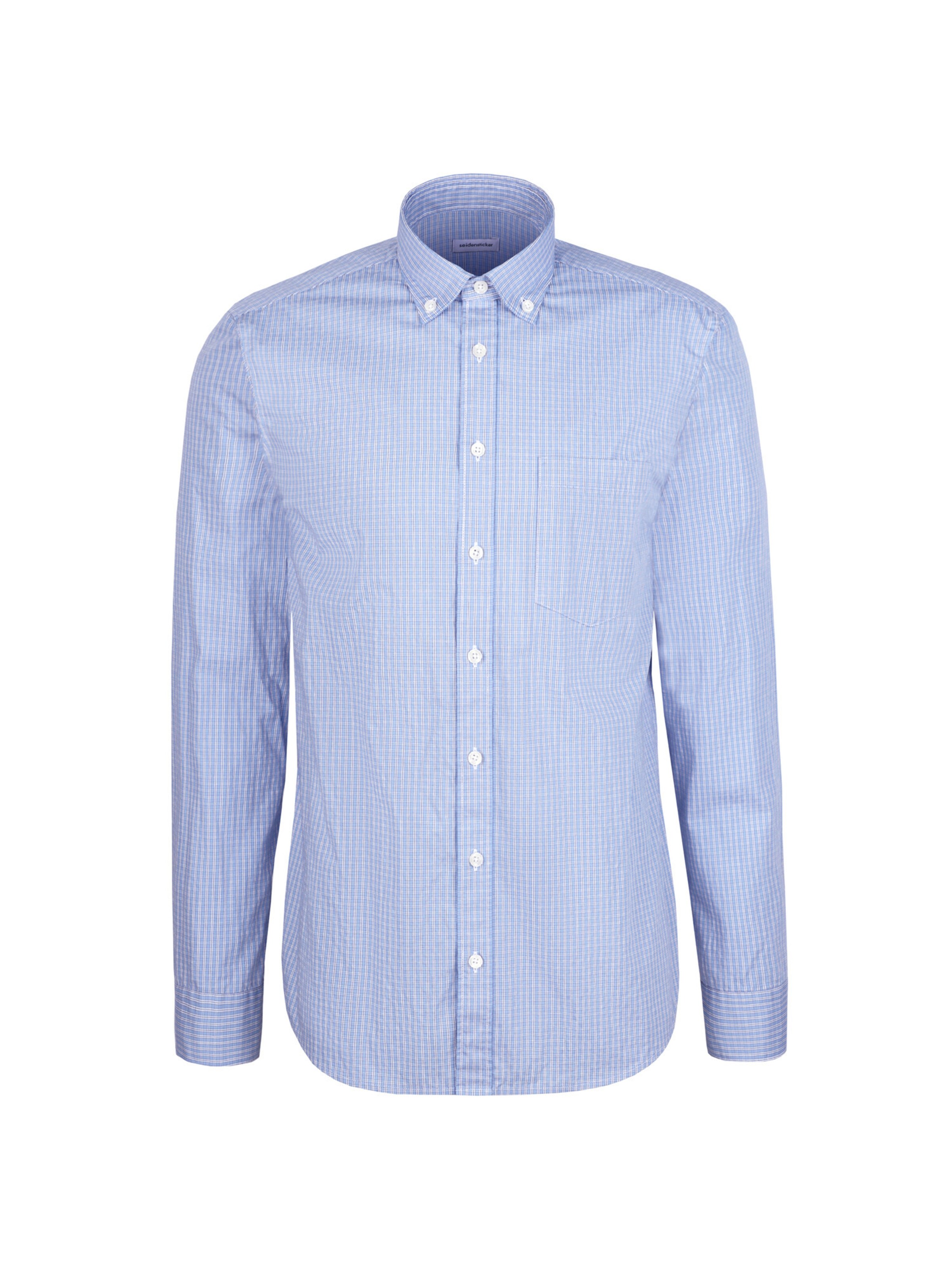 SEIDENSTICKER Regular Fit Hemd in Blau: Vorderseite