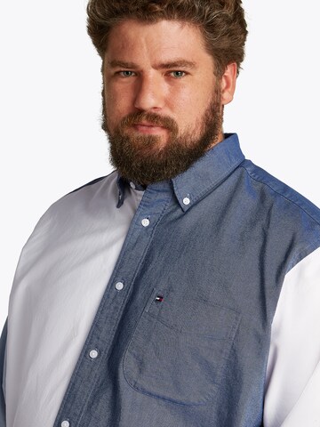 Tommy Hilfiger Big & Tall Regular fit Button Up Shirt 'HERITAGE' in Blue
