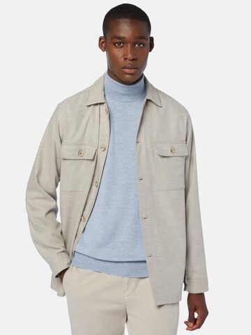 Coupe regular Chemise Boggi Milano en gris : devant